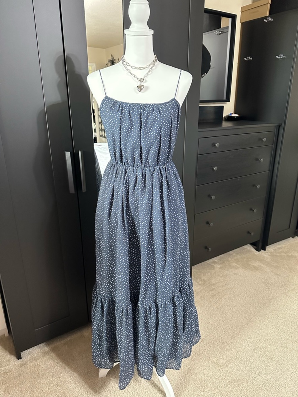 Abercrombie & Fitch Polka Dot Maxi Dress S